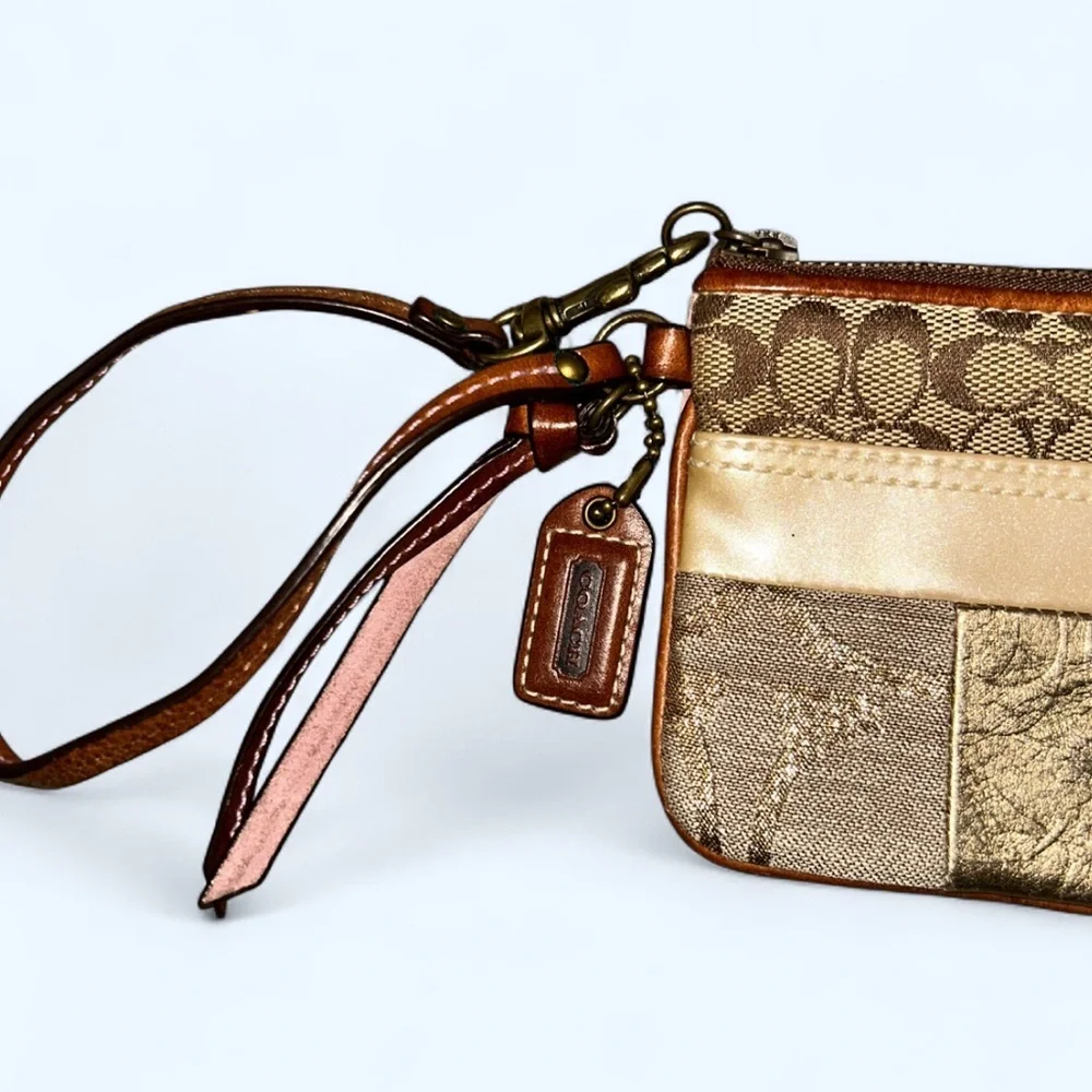 Coach Patchwork Wristlet Clutch